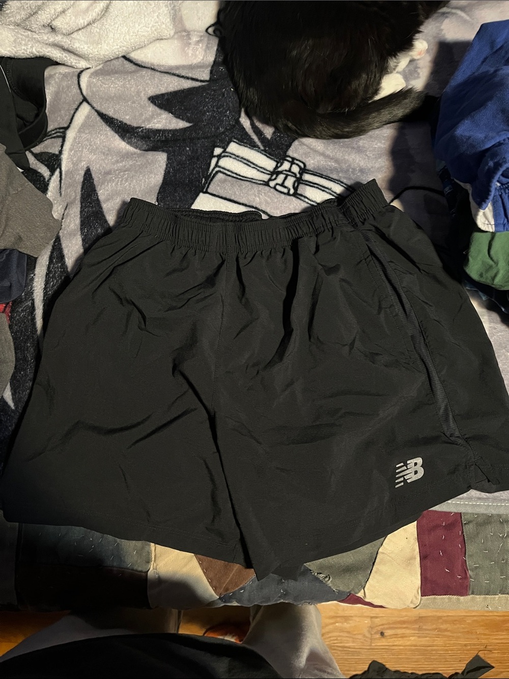 New Balance Black Men's Athletic Running Shorts